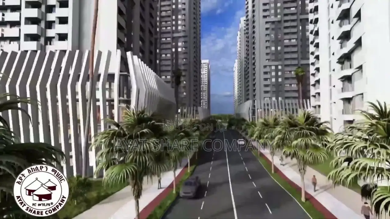 80 ካሬ ባለ 2 መኝታ ካሳንቺስ | 80 Square Kazanchis Ayat Apartment