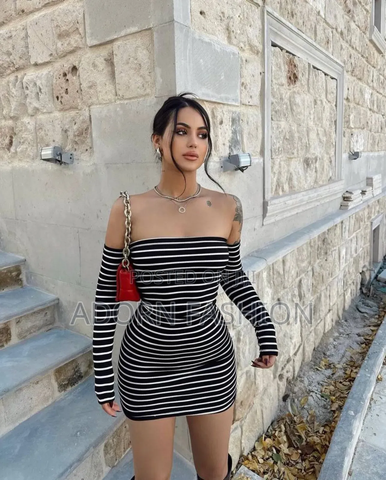 Stripe Mini Dress