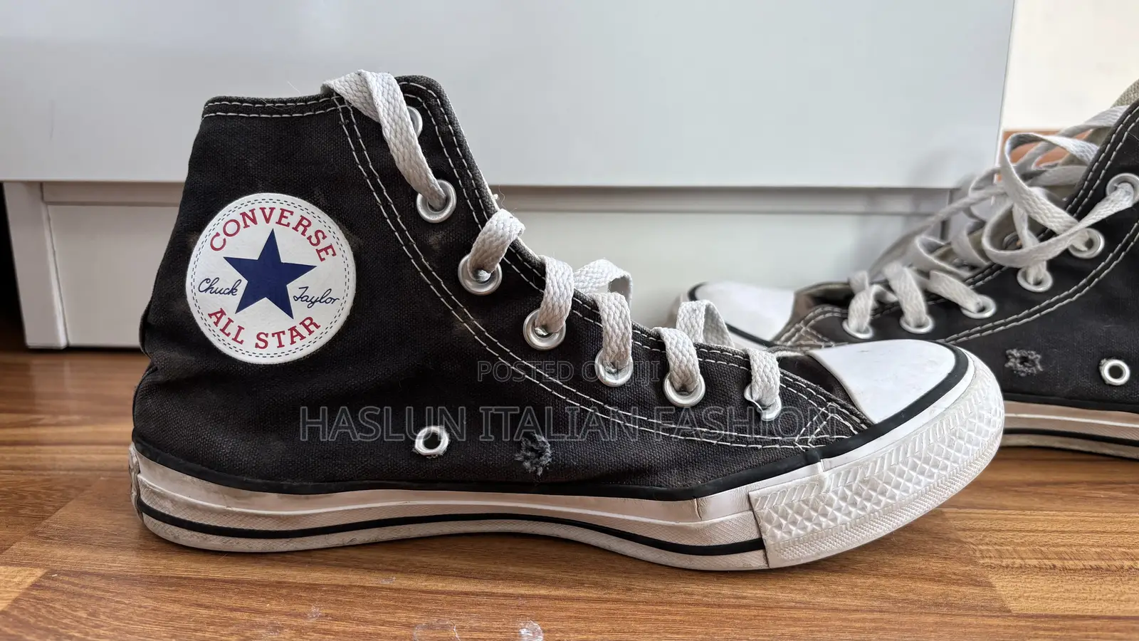Used Bonda Original Black Converse N.38