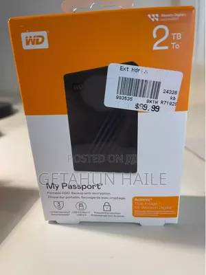 Photo - Wd "My Passport" 2tb External Hard Drive (2tb Hard Disk)