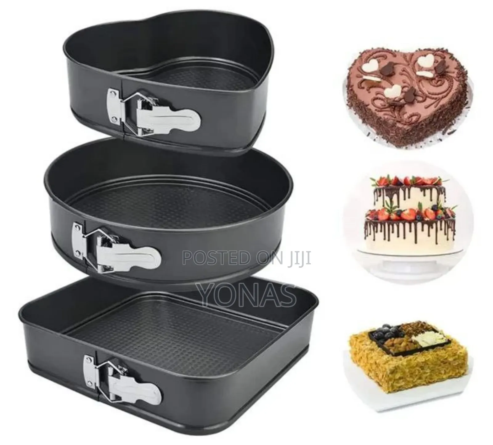 3 PCS Shappe Cake Mould