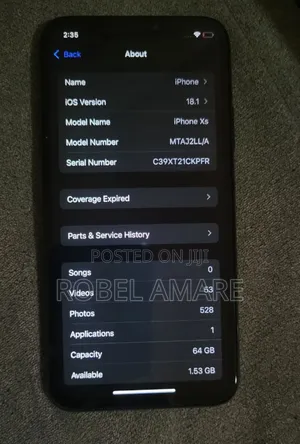 Apple iPhone XS 64 GB Black