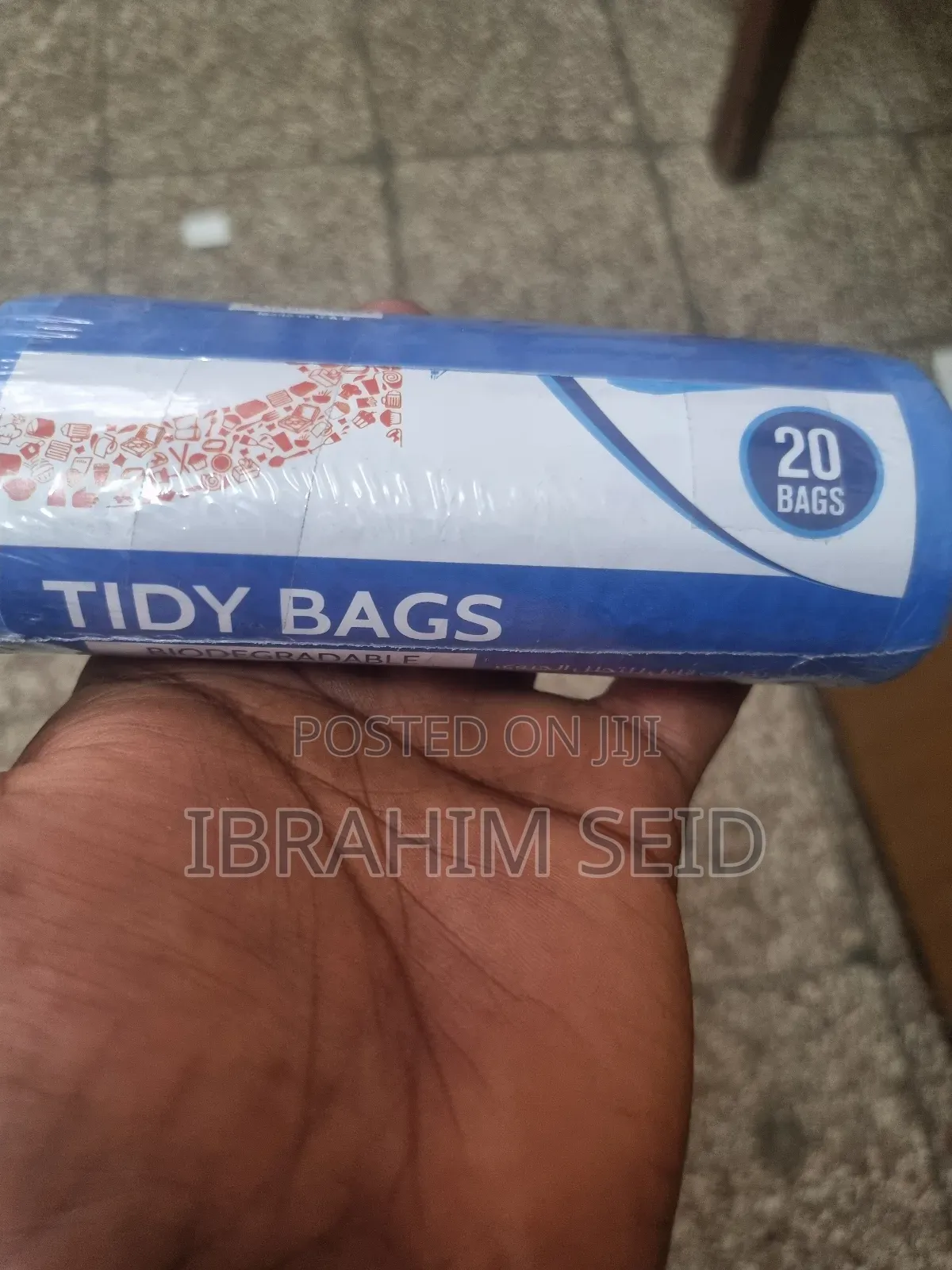 Etidy Bags," Which Are Biodegradable Trash Bags