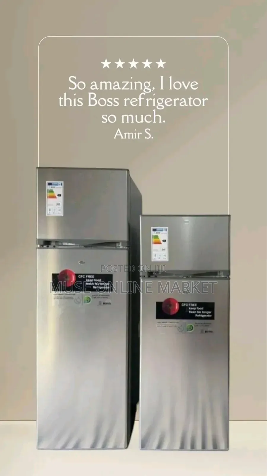 Boss and Victory 350 Model Refrigerator