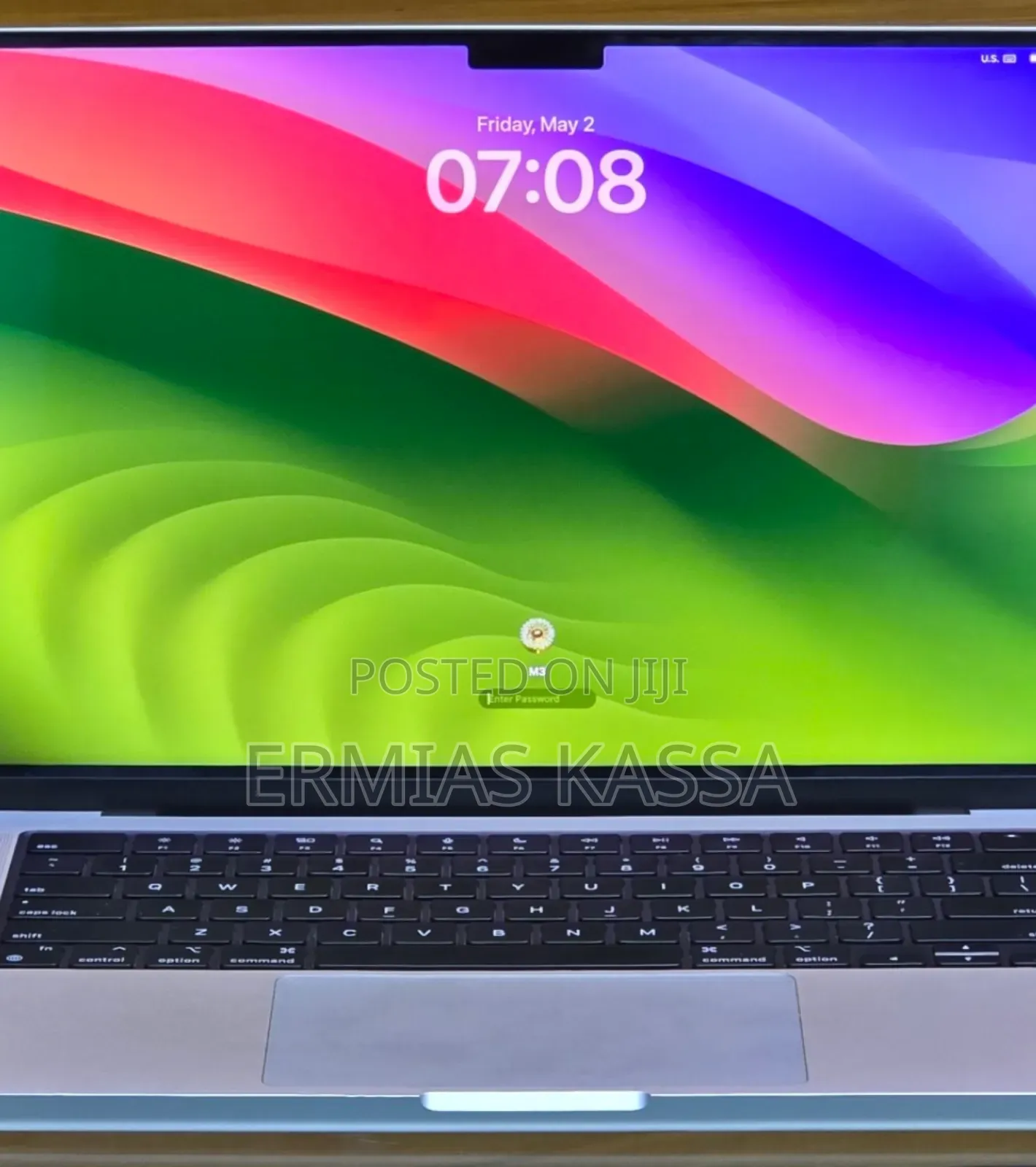 New Laptop Apple MacBook Pro 2023 M3 14-Inch 8GB Apple M3 SSD 512GB