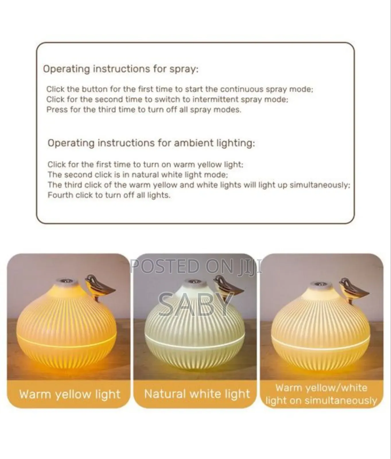 Onion Lark Bird Humidifier