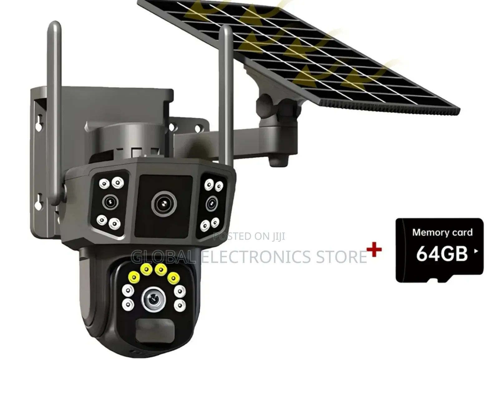 (በማከፋፈያ ዋጋ) ባለ 4 Camera Solar የሆነ ሲም ካርድ ሚቀበልበ ቻርጅ ሚሰራcamera