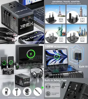 Photo - Universal Travel Adapter - 100w International Power Adapter