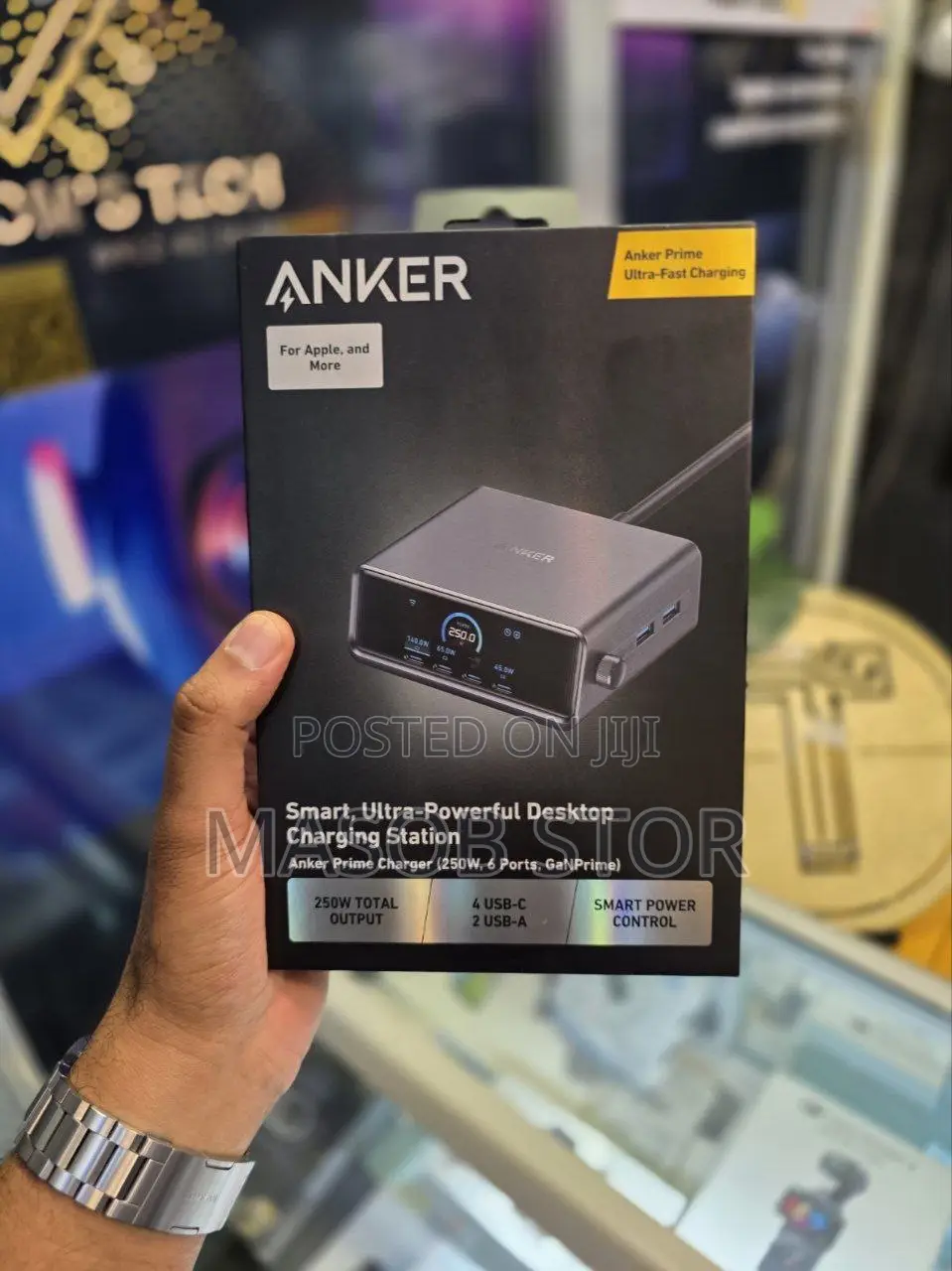 Anker Prime Charger (250w, 6 Ports, Ganprime)