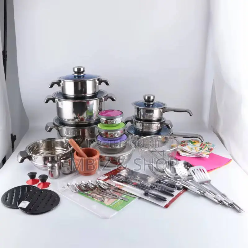 50pcs Stainless Steel Cookware
