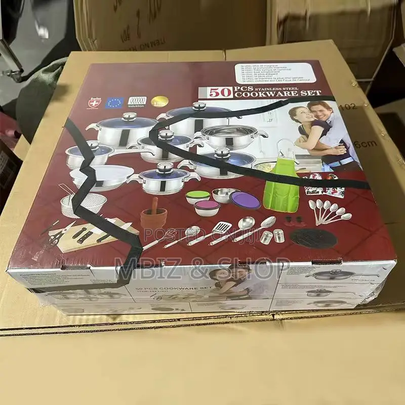 50pcs Stainless Steel Cookware