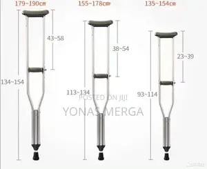 Kranch/Crutches Extend From Walking Surface to Armpit/Arm