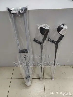Photo - Kranch/Crutches 1 Pair(Left and Right) Light Metal Aubergine