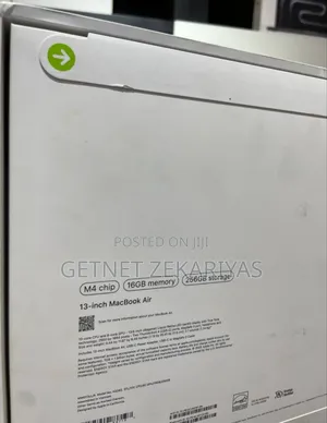 New Laptop Apple MacBook Air 16GB Apple M4 SSD 256GB
