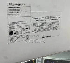 New Laptop Apple MacBook Pro M1 16GB Apple M1 SSD 512GB