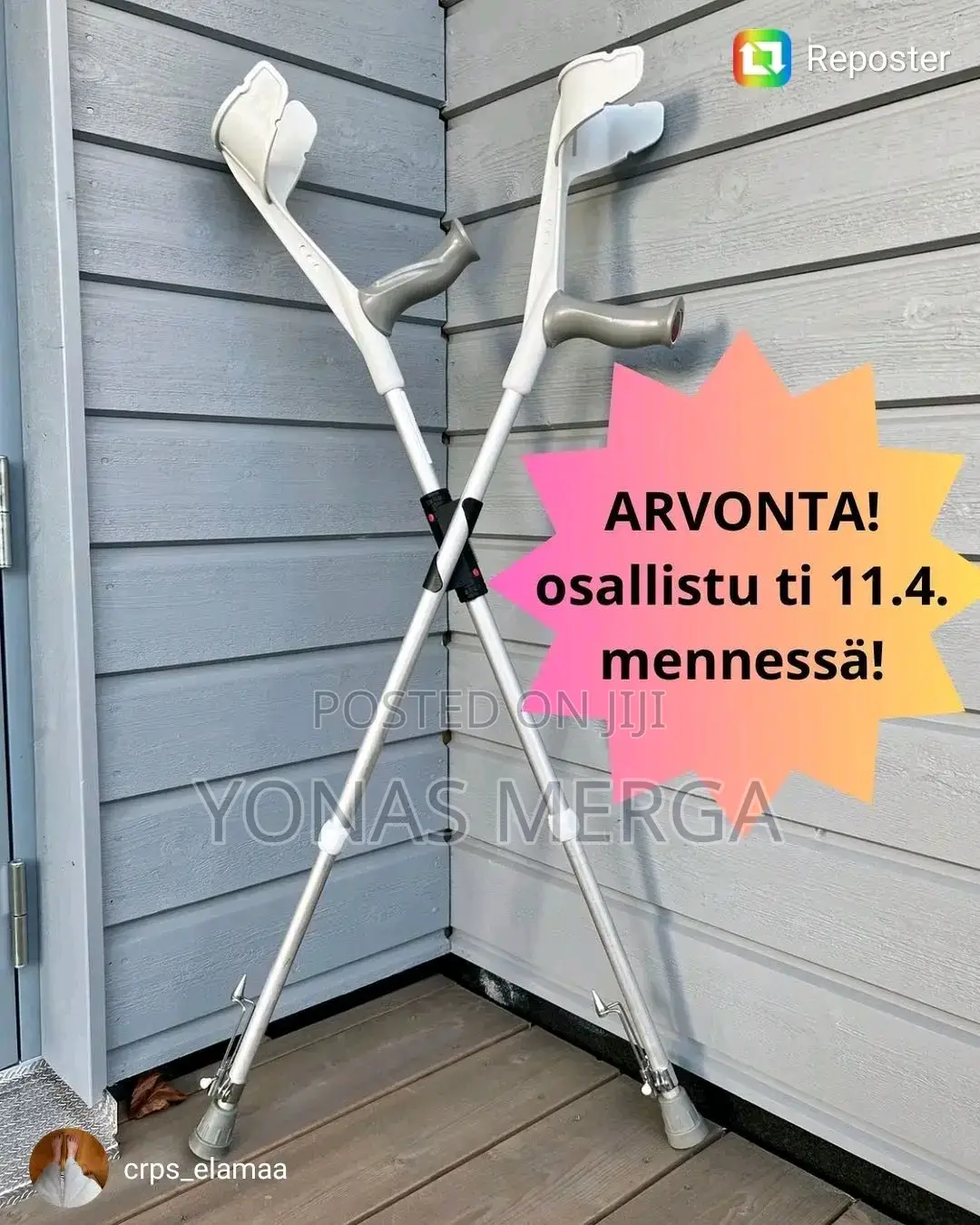 Crutches℥Πplastic Handles -Load Up to 150kg Crutches፷箍cranch