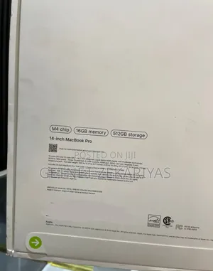 New Apple MacBook Pro 2024 M4 14-Inch 16GB Apple M4 Pro SSD 512GB