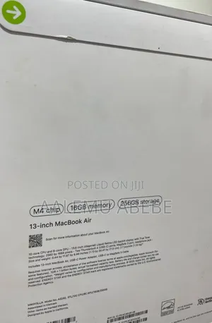 New Laptop Apple MacBook Air 16GB Apple M4 SSD 256GB