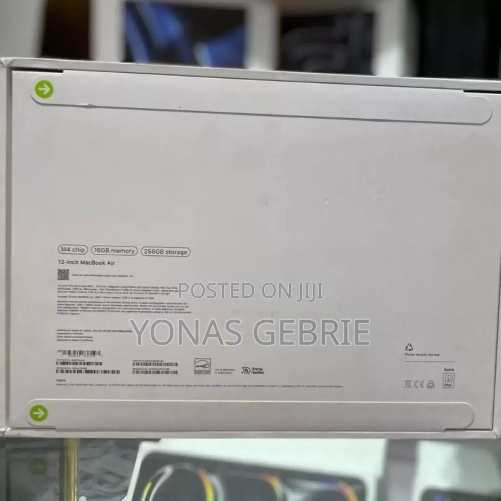 New Laptop Apple MacBook Air 16GB Apple M4 SSD 256GB