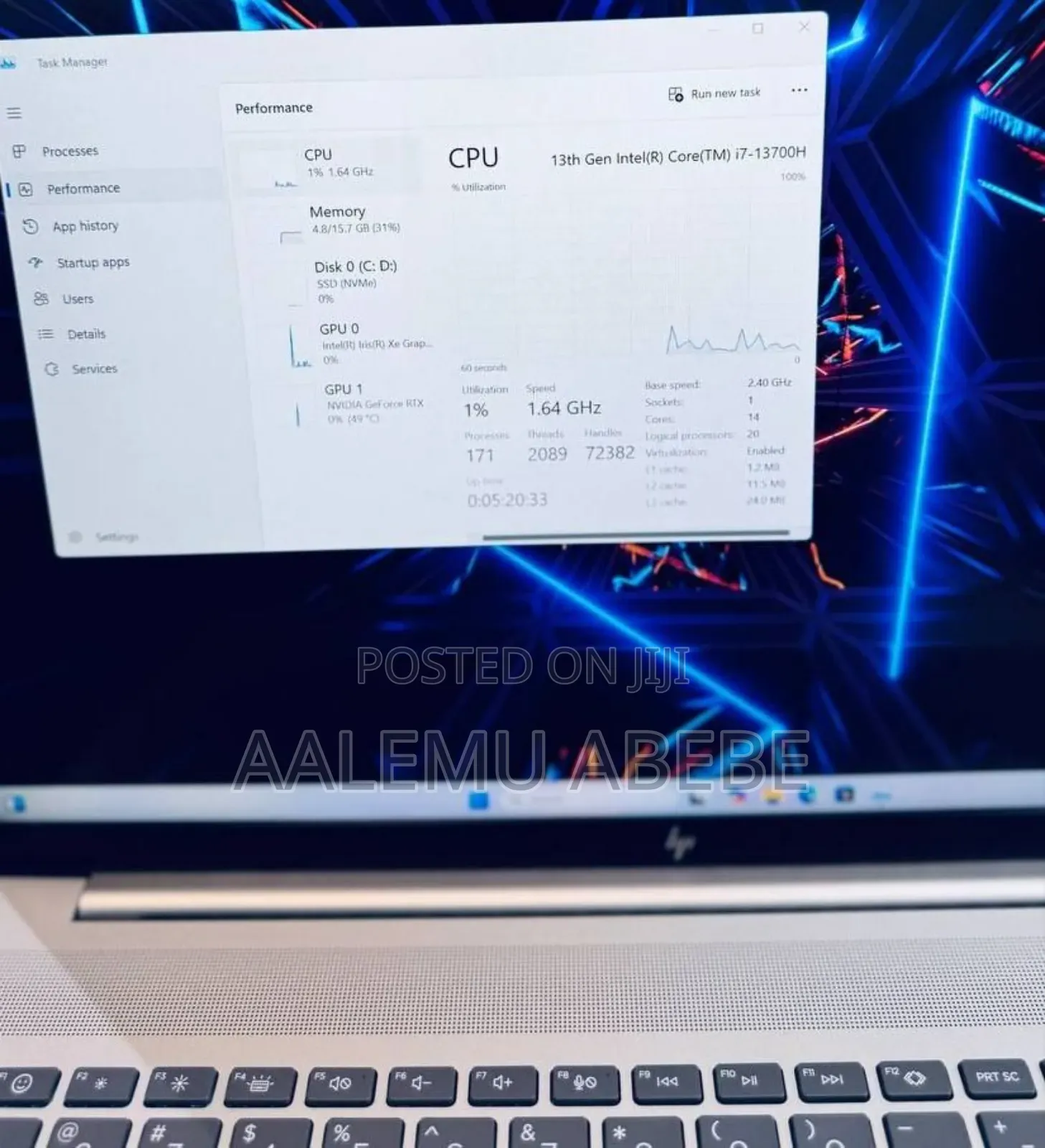 New Laptop HP Pavilion 15 16GB Intel Core I7 SSD 1T