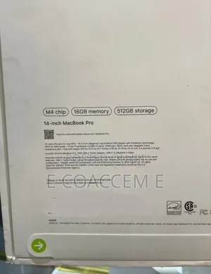 New Laptop Apple MacBook 16GB Apple M4 SSD 512GB