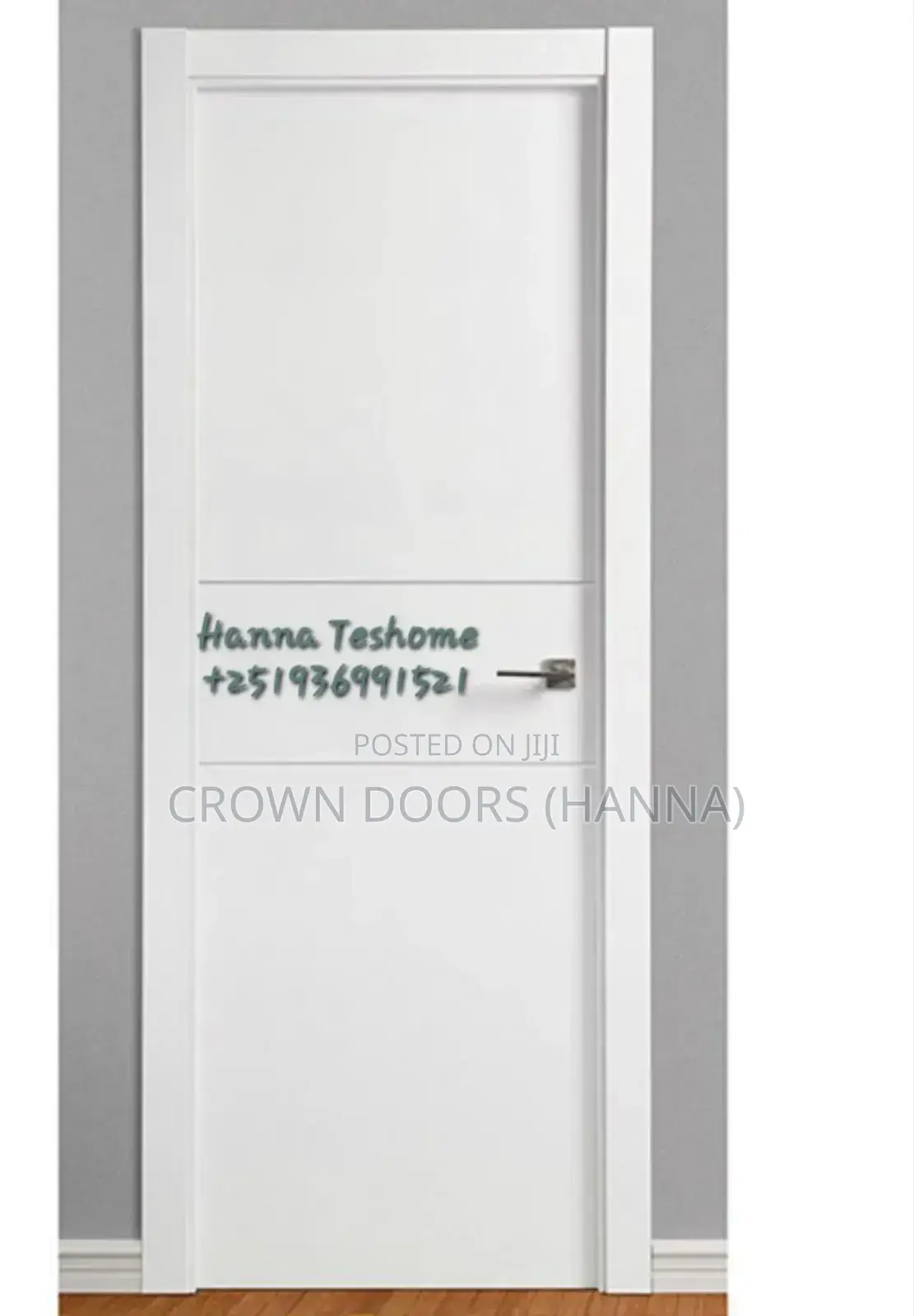 Crown Door Made of Lime Stone, Wood Chem.Composition.