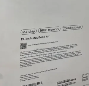 New Laptop Apple MacBook 16GB Apple M4 SSD 256GB