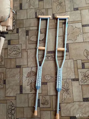 Photo - Axillary Crutches=Elderly as Well as Fractures Disabled