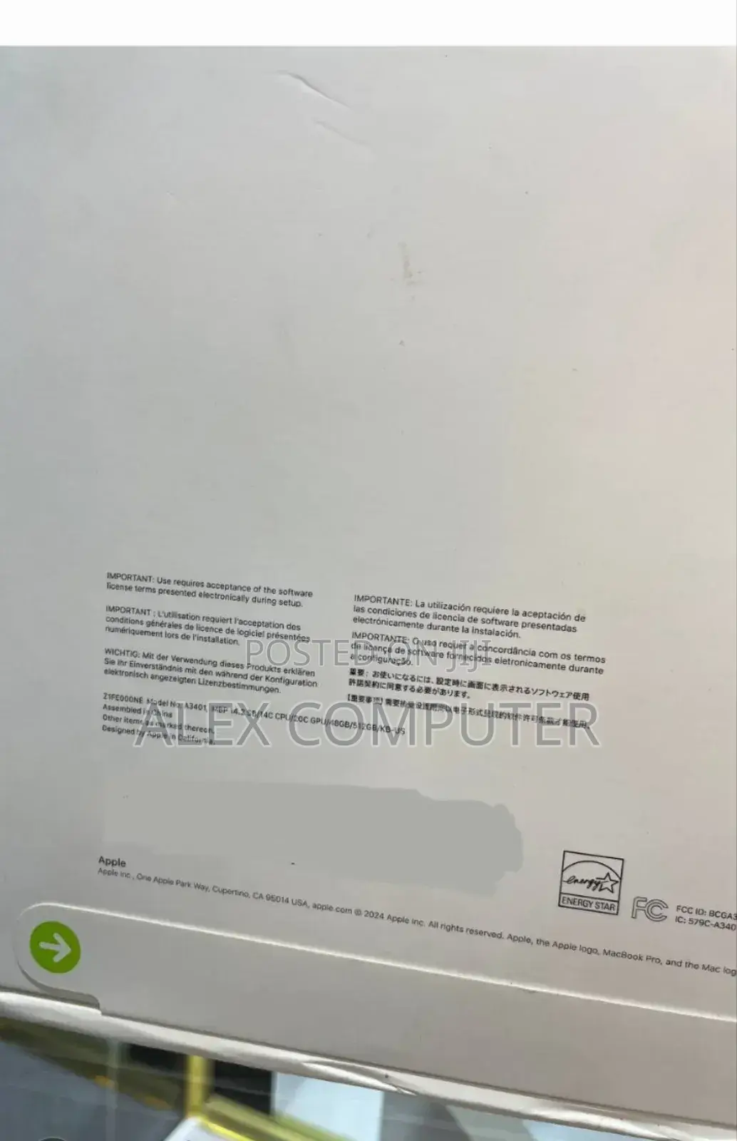 New Apple MacBook Pro 2024 M4 14-Inch 48GB Apple M4 Pro SSD 512GB