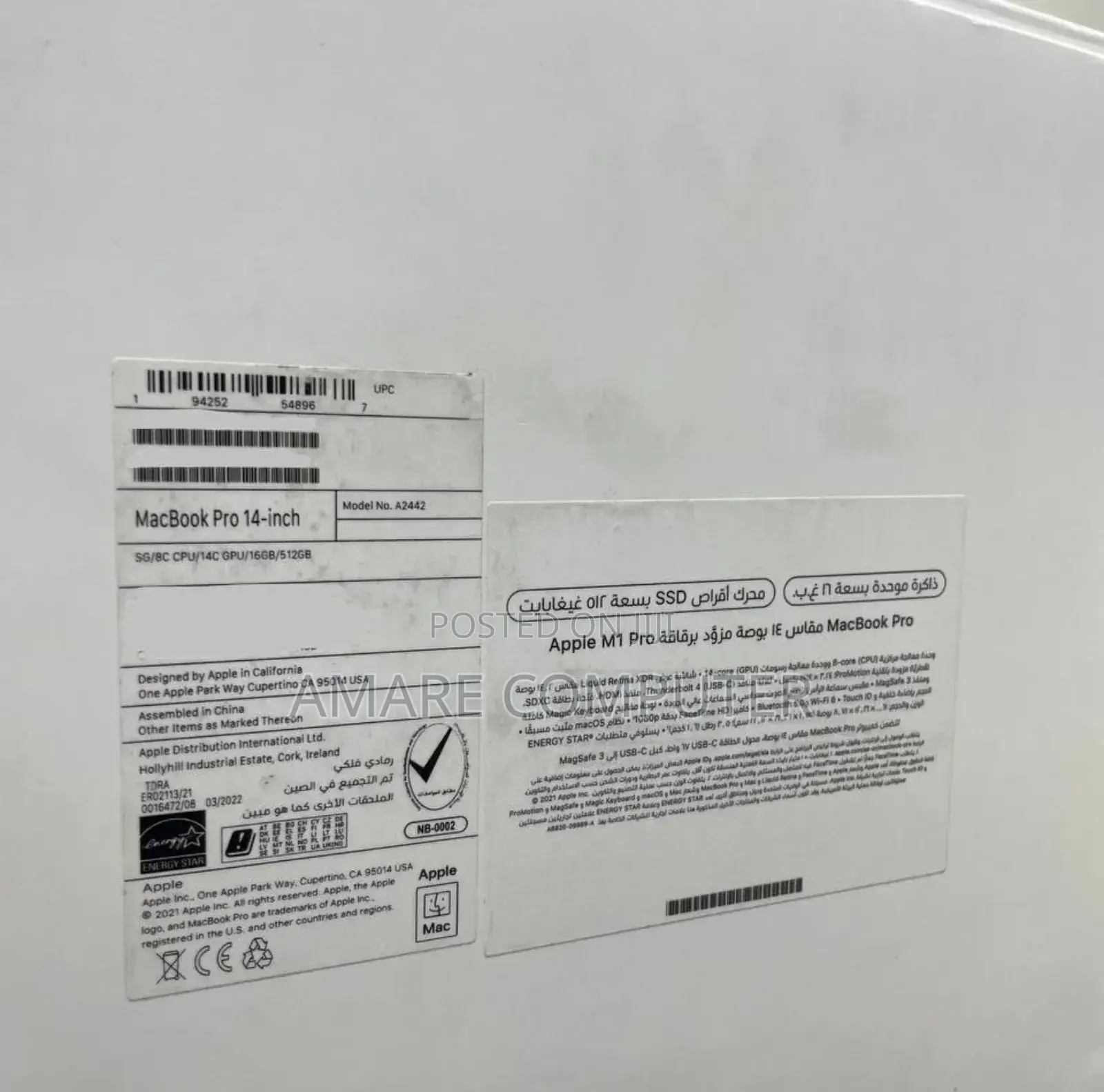 New Laptop Apple MacBook 16GB Apple M2 SSD 1T