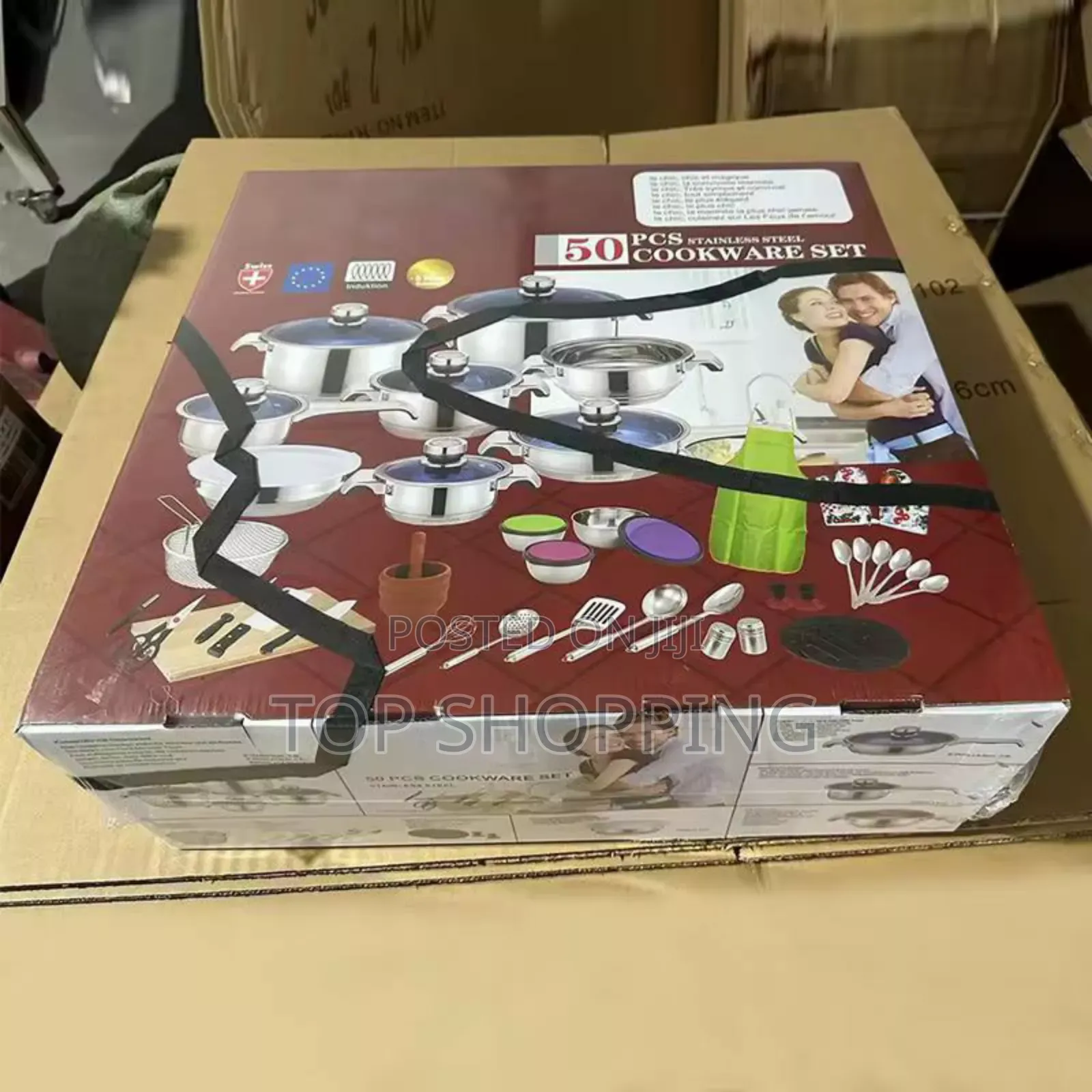 50 PCS Stainless Steel Cookware Set Kitchen