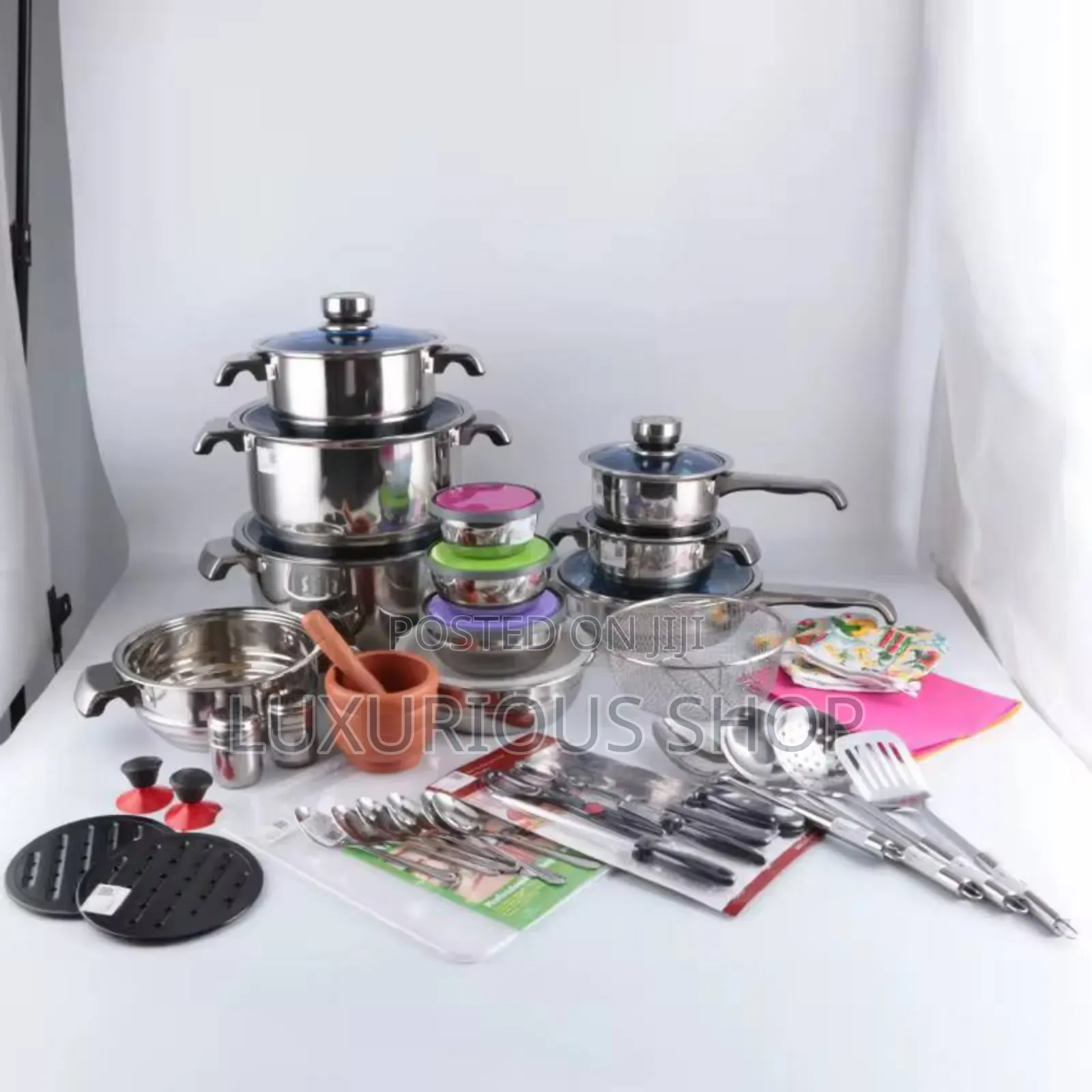 Stainless Steel Cookware Set Kitchen
