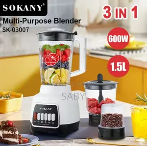 Sokany 3 in 1 Blender / Grinder
የጁስ የቡና የቅመም መፍጫ
