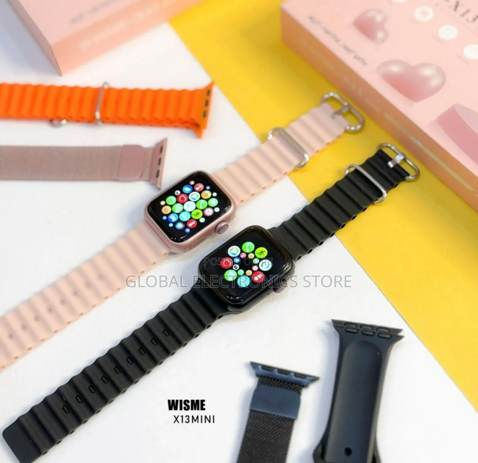 የሴት Mini Smart Watch With 3 Straps