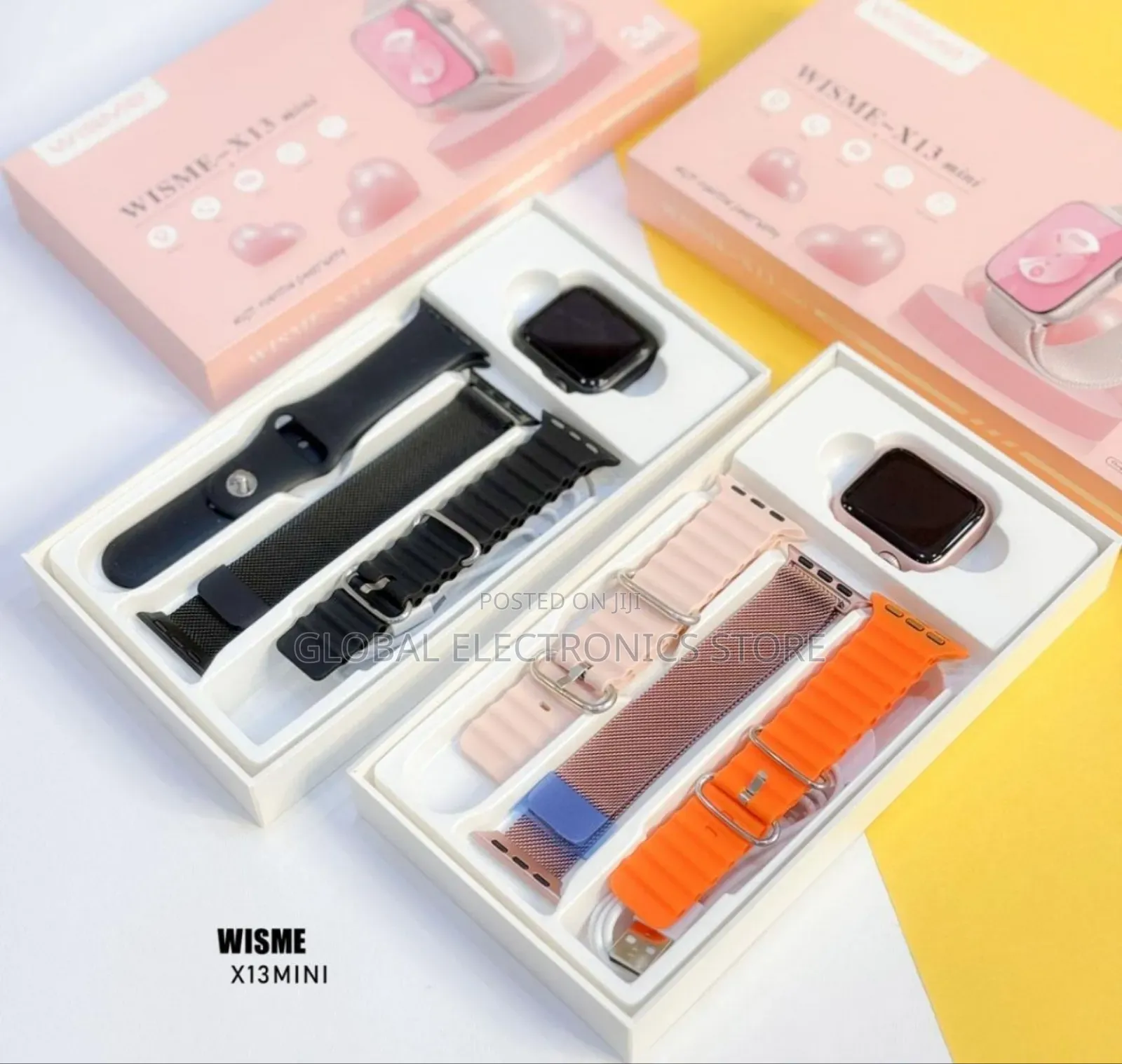 የሴት Mini Smart Watch With 3 Straps