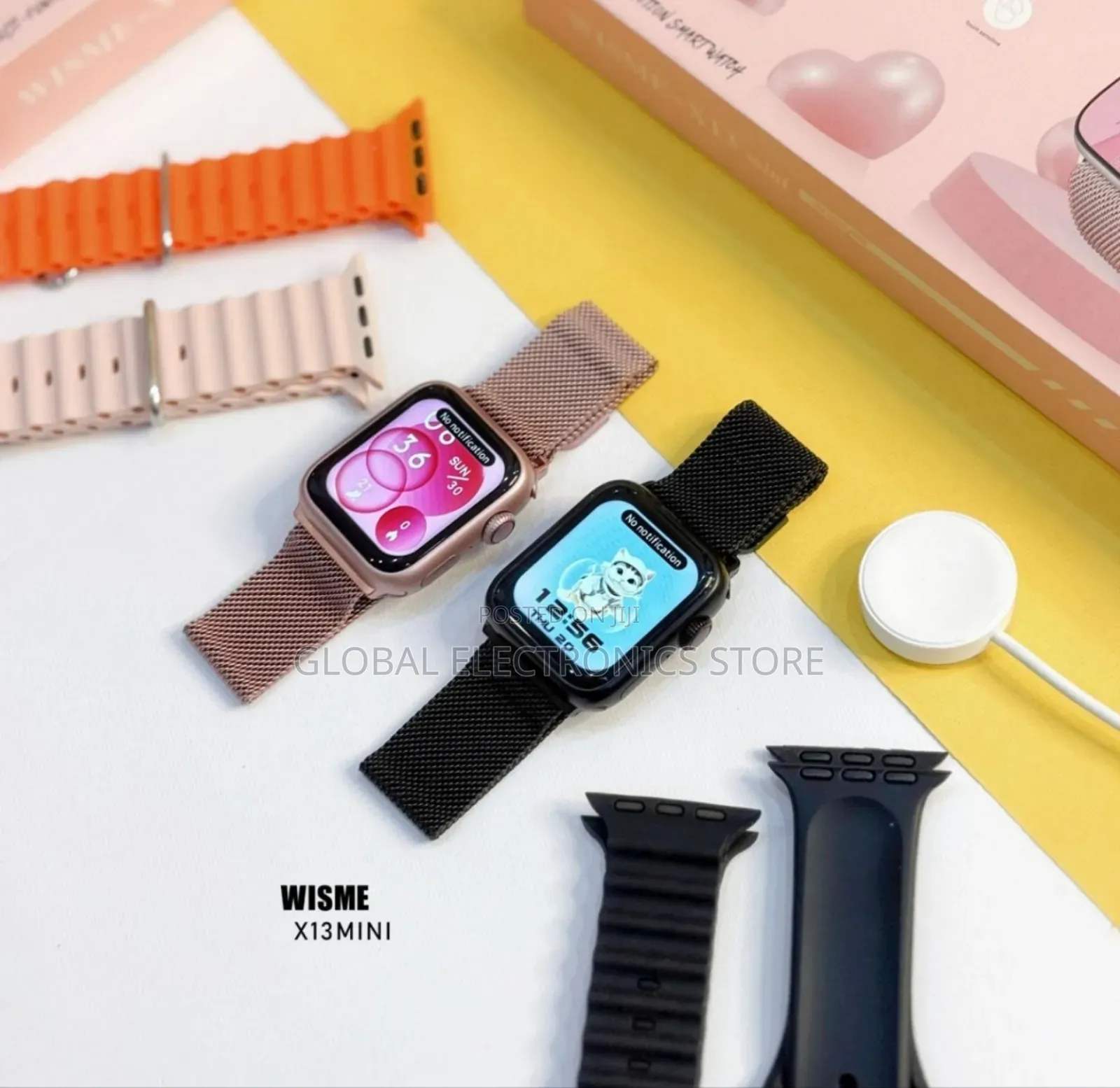 የሴት Mini Smart Watch With 3 Straps