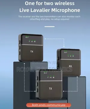 Photo - Mini Dual Wireless Lavalier Microphone for Phone Camera