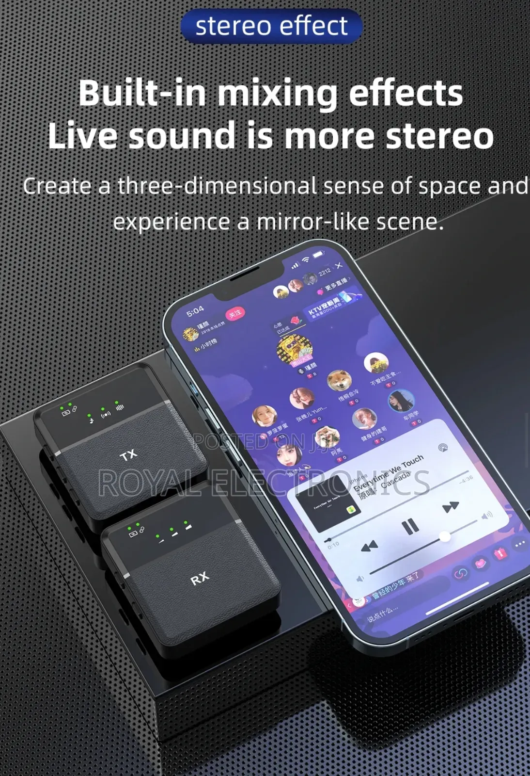 DSP Intelligent Noise Reduction Dual Collar Microphone