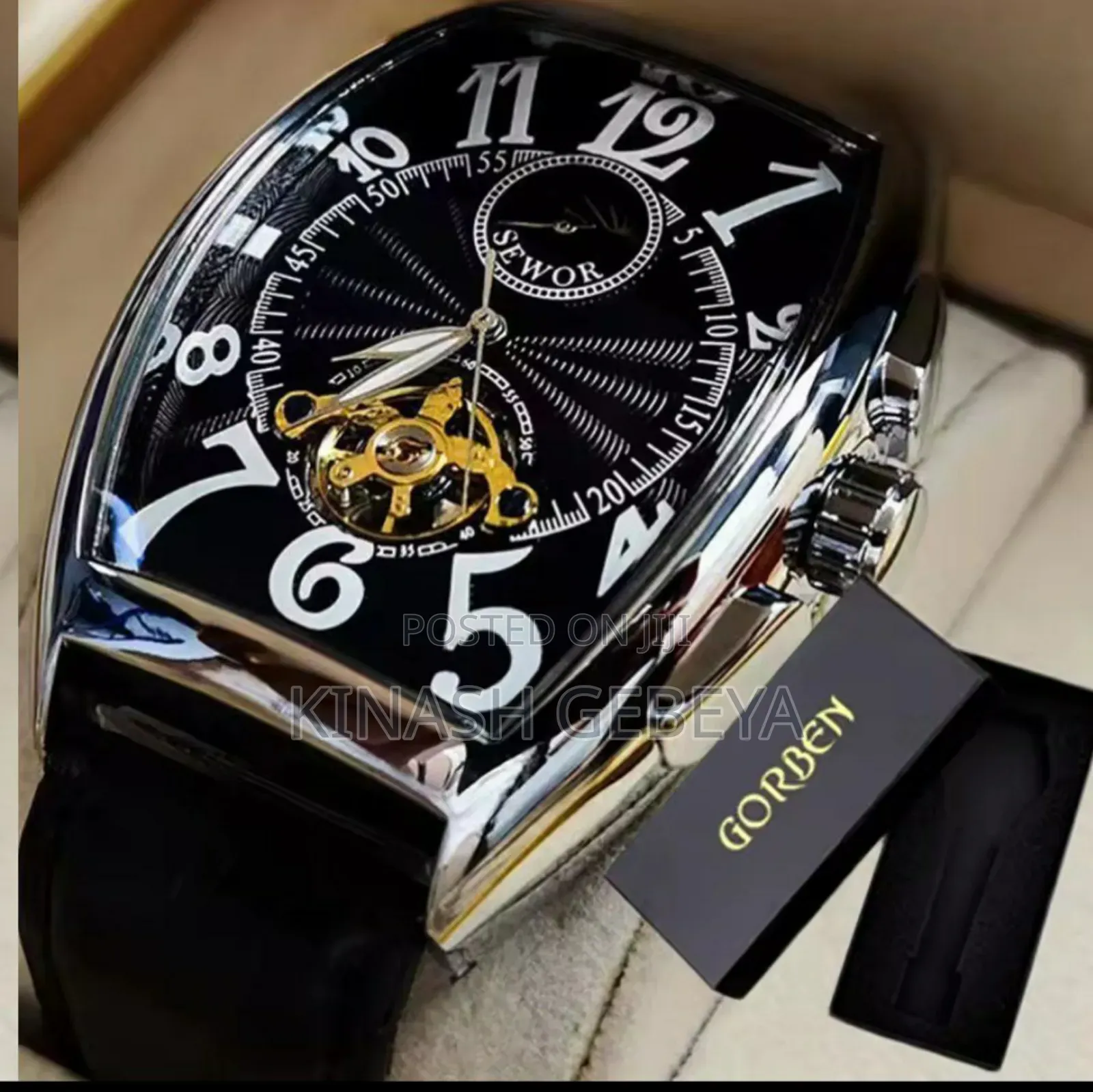 Sewore Leather Strap High Quality Watch