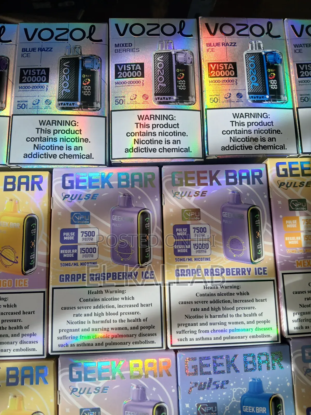 Geekbar and Vozol Vapes in Addis