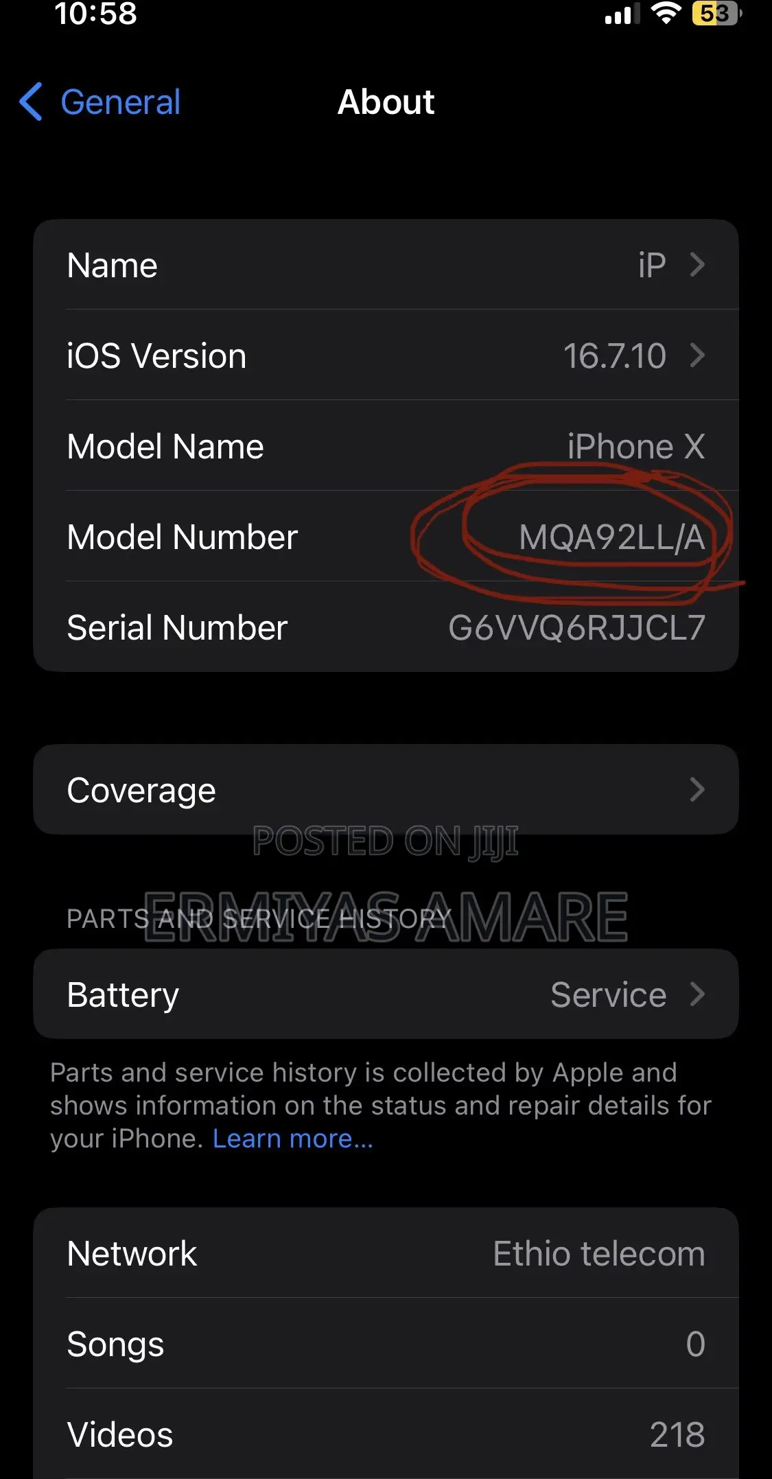 Apple iPhone X 256 GB White