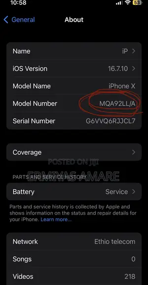 Apple iPhone X 256 GB White