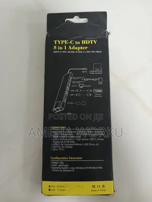 Type -C to HDTV 8 in 1 Adapter