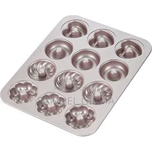 12 Holes Stainless Still Donut Tray