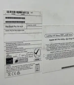 New Laptop Apple MacBook Pro M1 16GB Apple M1 Pro SSD 512GB