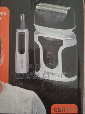 Geepas 2 in 1 Men's Rechargeable Shaver With Nose Trimmer