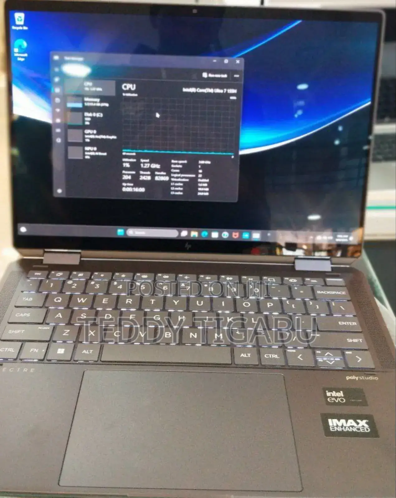 New Laptop HP Spectre X360 16GB Intel Core M2 SSD 1T