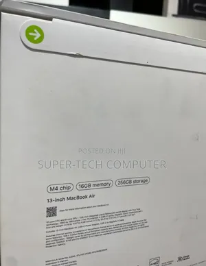 New Laptop Apple MacBook Air 2024 M3 13-Inch 16GB Apple M4 SSD 256GB