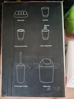 6 in 1 Bathroom Accessories Set