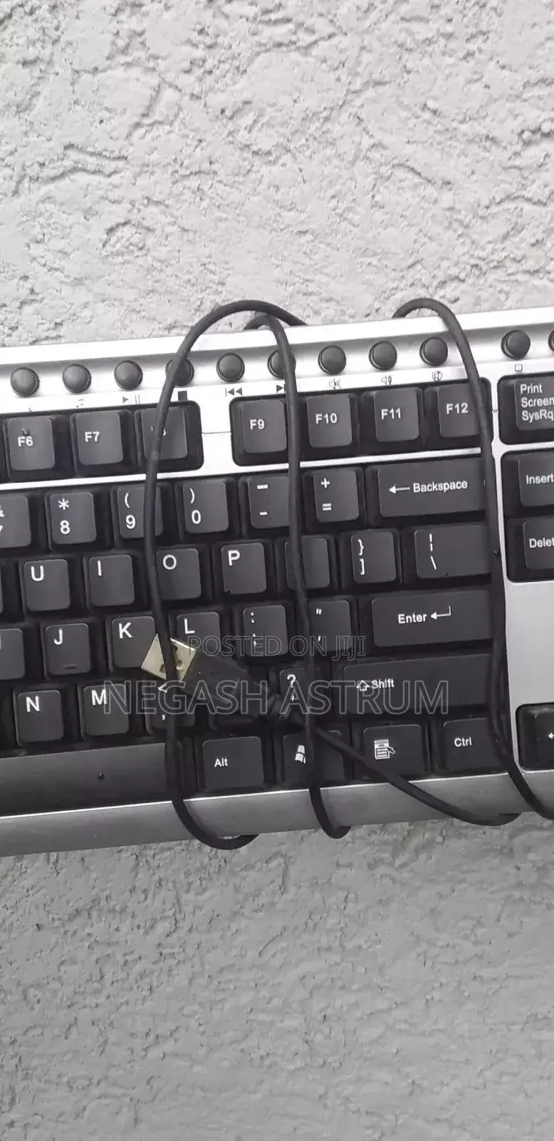 Computer Keyboard, Vga Cable, Hdmi Convertor And Power Cable